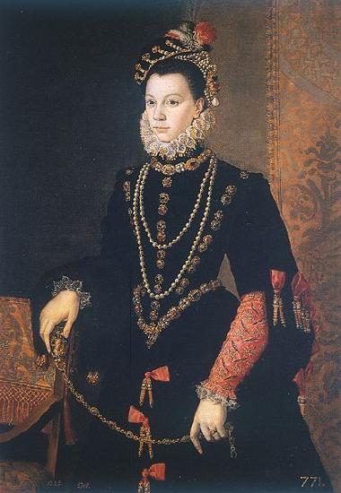 Juan Pantoja de la Cruz third wife of Philip II oil painting image